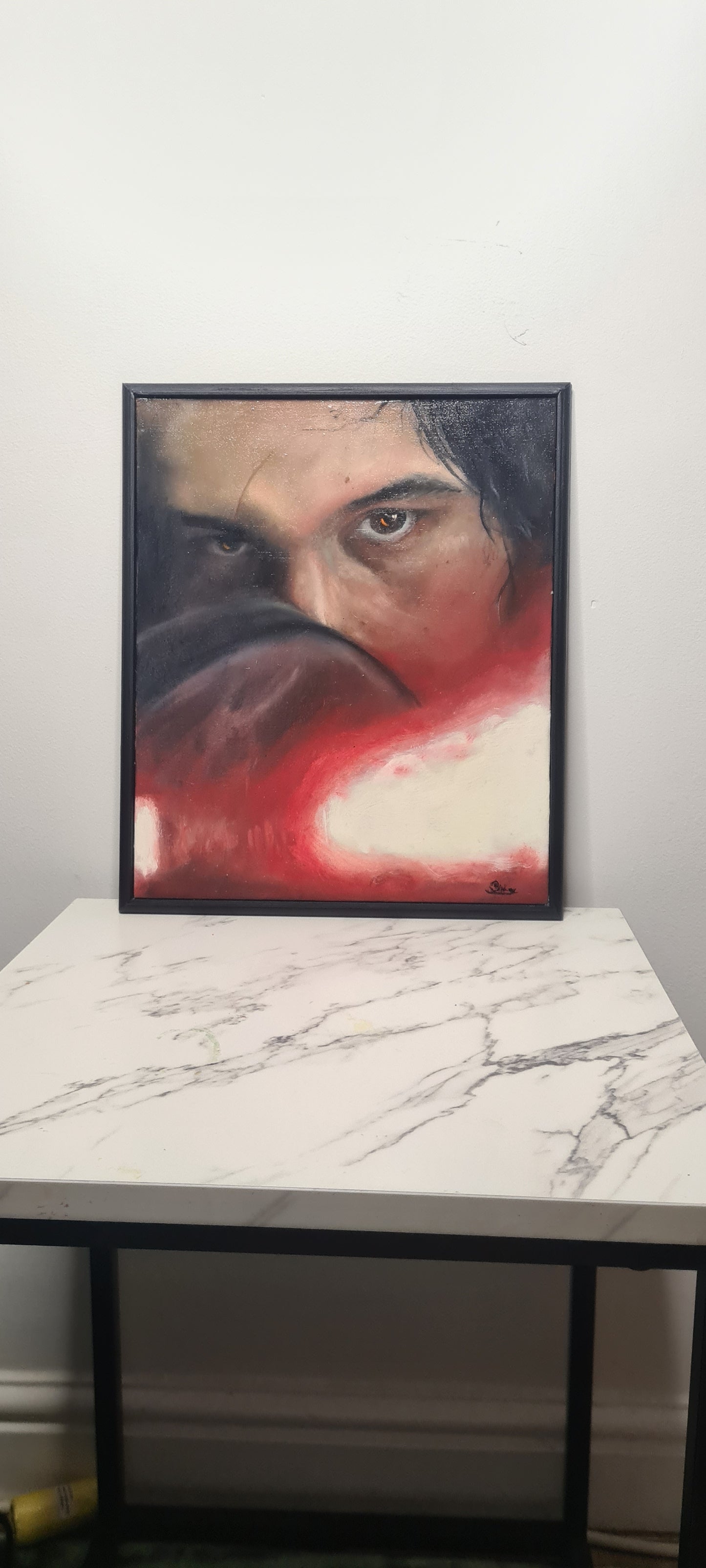 Kylo Ren Original Oil Painting With Frame On Canvas Board