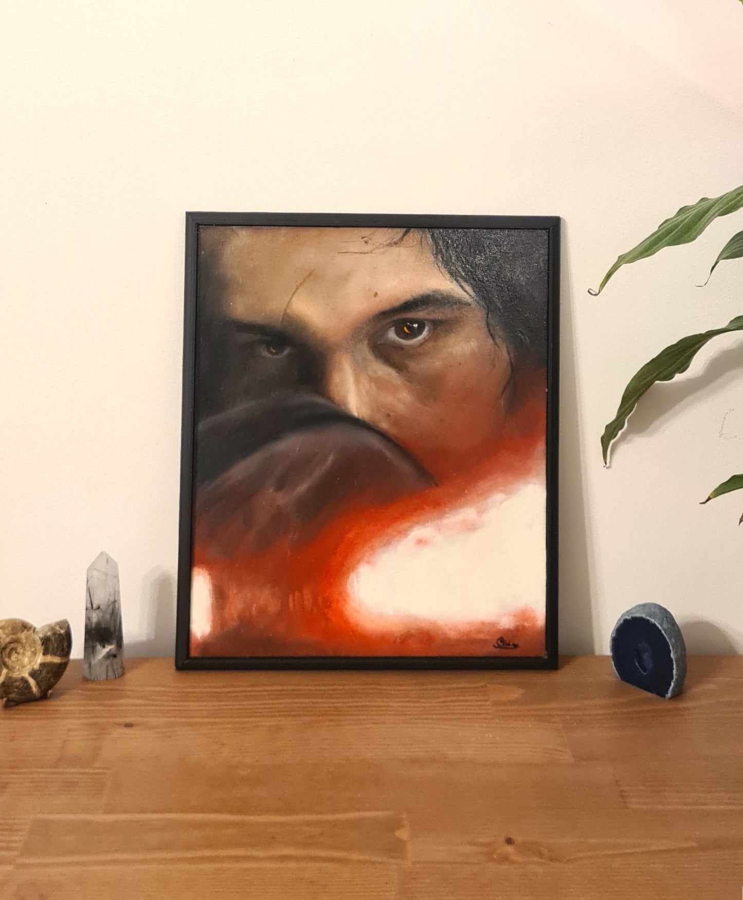 Kylo Ren Original Oil Painting With Frame On Canvas Board