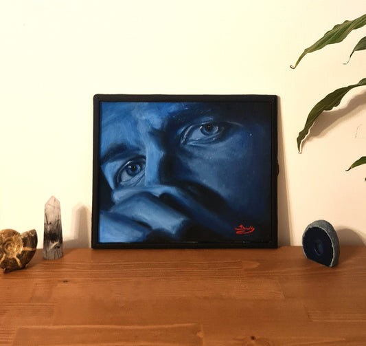 Bo Burnham Oil Painting with Frame